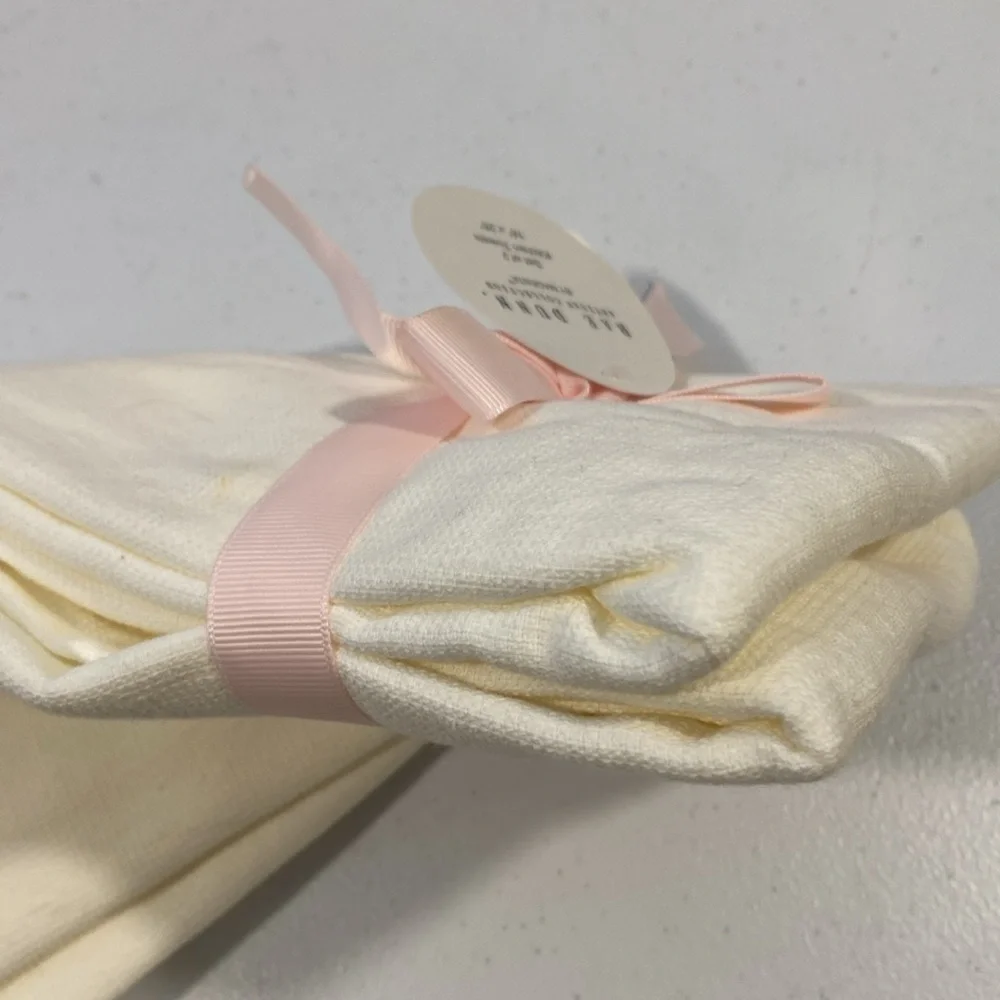 NWT Rae Dunn Peep Peep Kitchen Towels - Cream and Pink Easter Set of 2